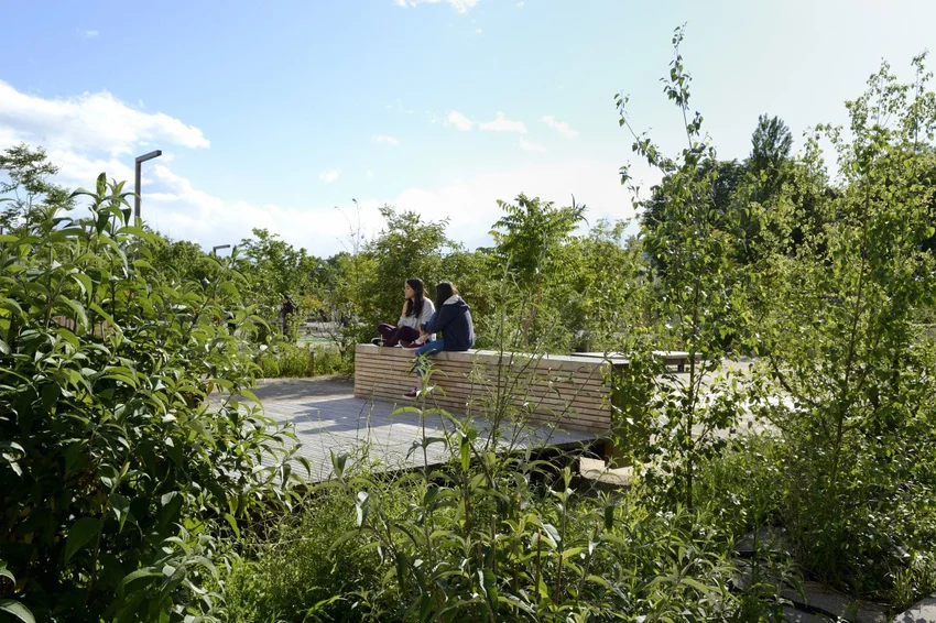Les coins détente du parc Blandan