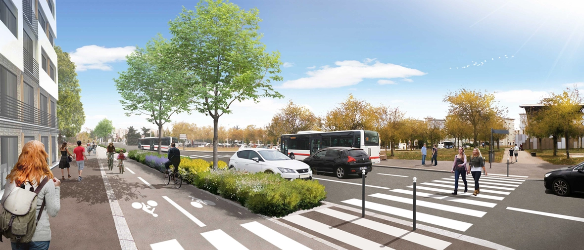 Une image de perspective du quartier Jules Guesde