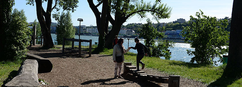 Le parc des berges du Rhône