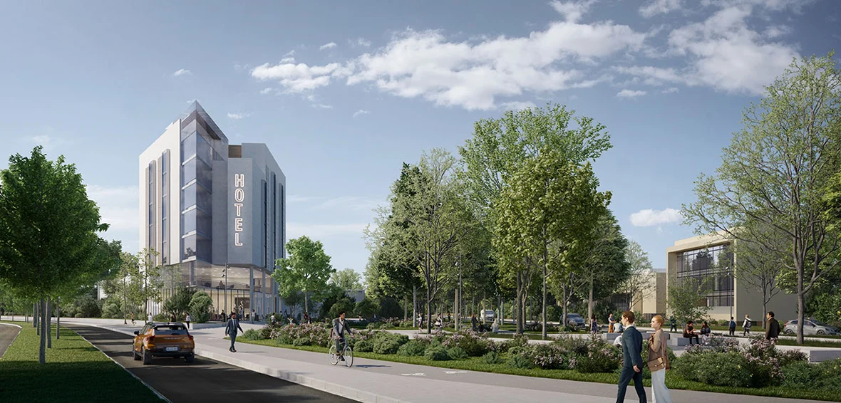 Une image de erspective de l'hôtel trois étoiles dans le quartier Ostérode