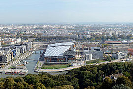 Lyon Confluence - Vue panoramique depuis les balmes