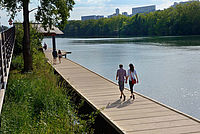 Les rives de Saône, la promenade du chemin nature