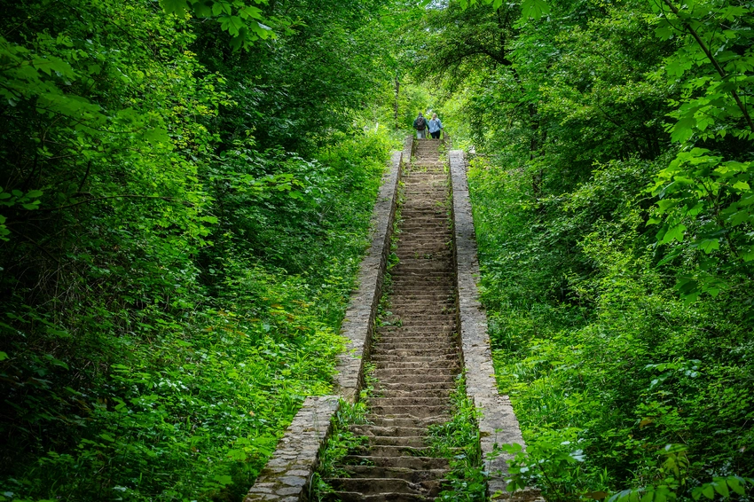 Les 192 marches de l'escalier