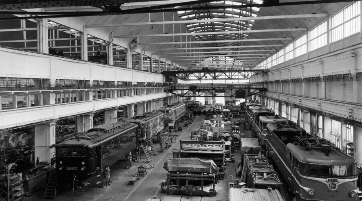 Une photo des Grandes Locos SNCF à l'époque