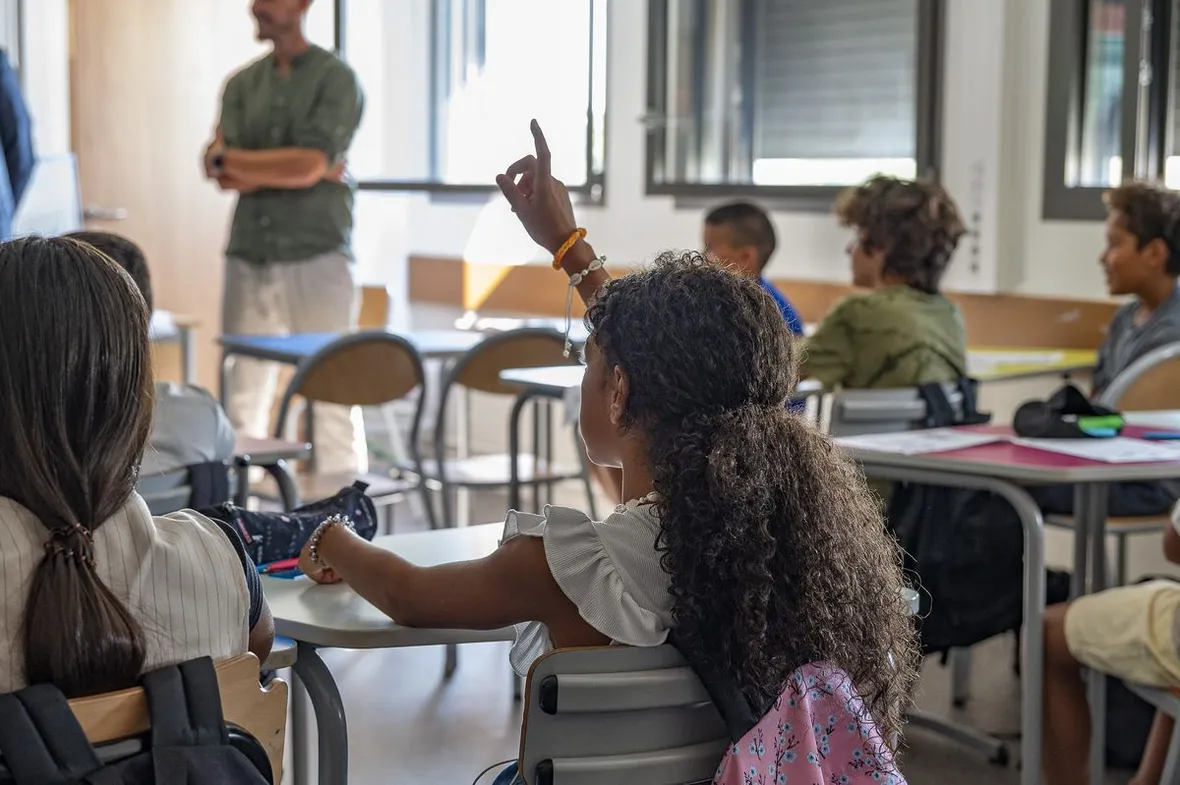 Des collégiens en cours Des collégiens en cours