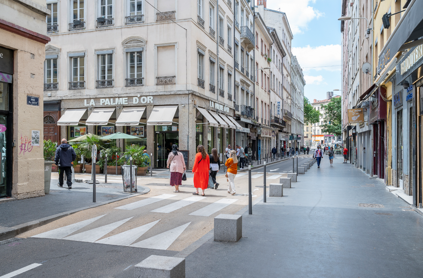 Une photo de la rue Paul Bert à l’issue des travaux