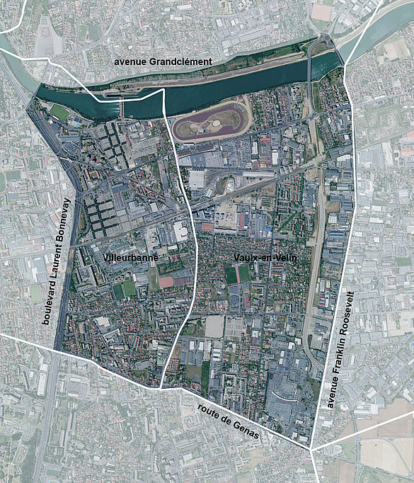 Périmètre du projet urbain Carré de Soie