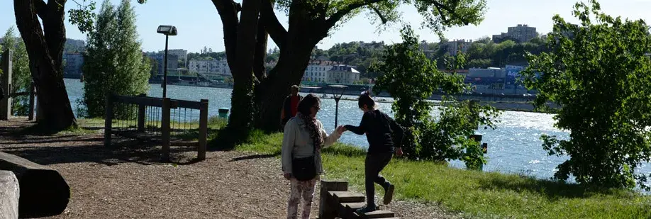 Le parc des berges du Rhône
