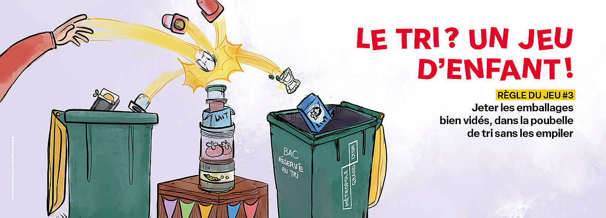 Affiche tri selectif à imprimer - Signalétique pour le tri des déchets 5flux