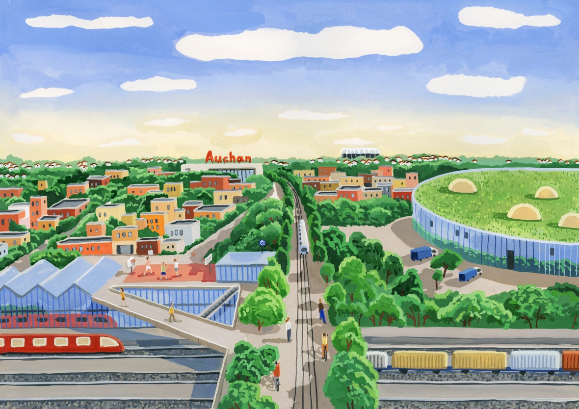 Une image illustrant le nouvel axe d'intensification urbaine