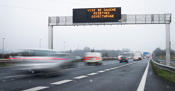 Voie covoiturage M6