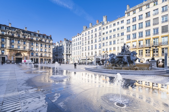Lyon 1er - Réaménagement de la Presqu' île, place des Terreaux