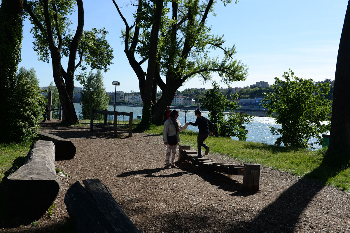 Le parc des berges du Rhône