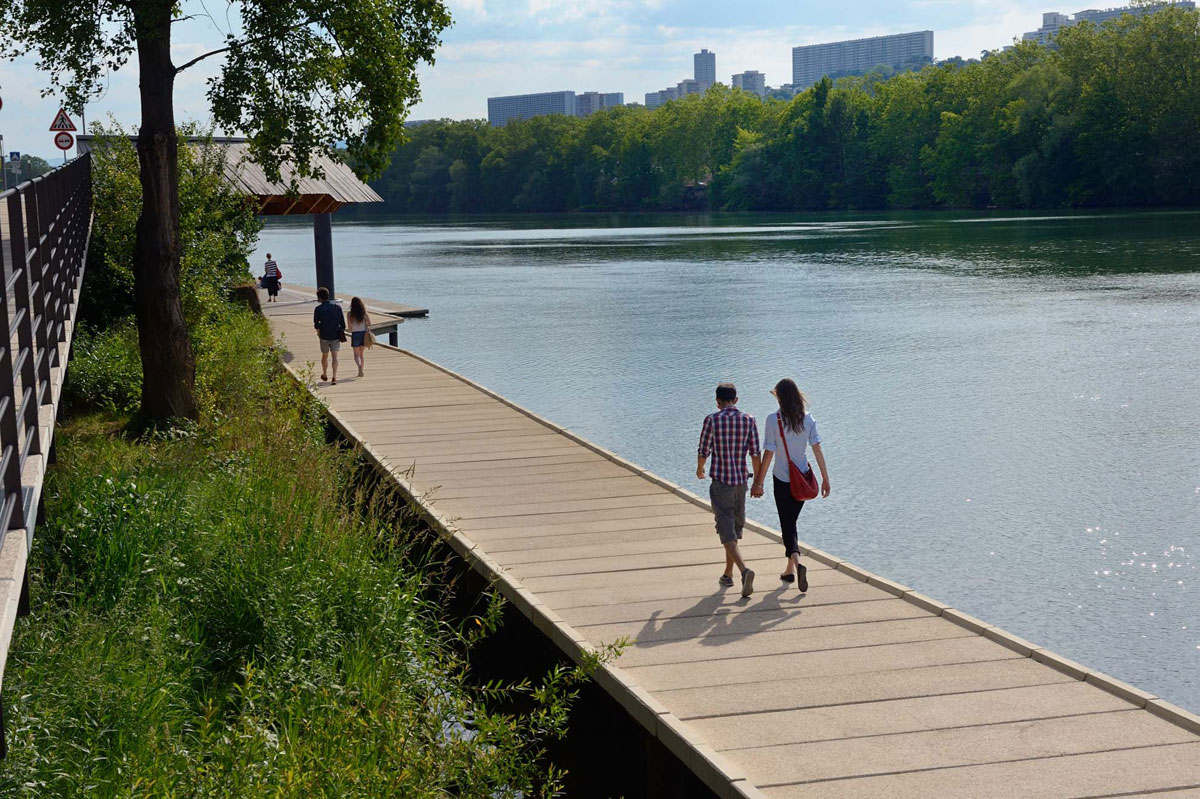 Les rives de Saône, la promenade du chemin nature