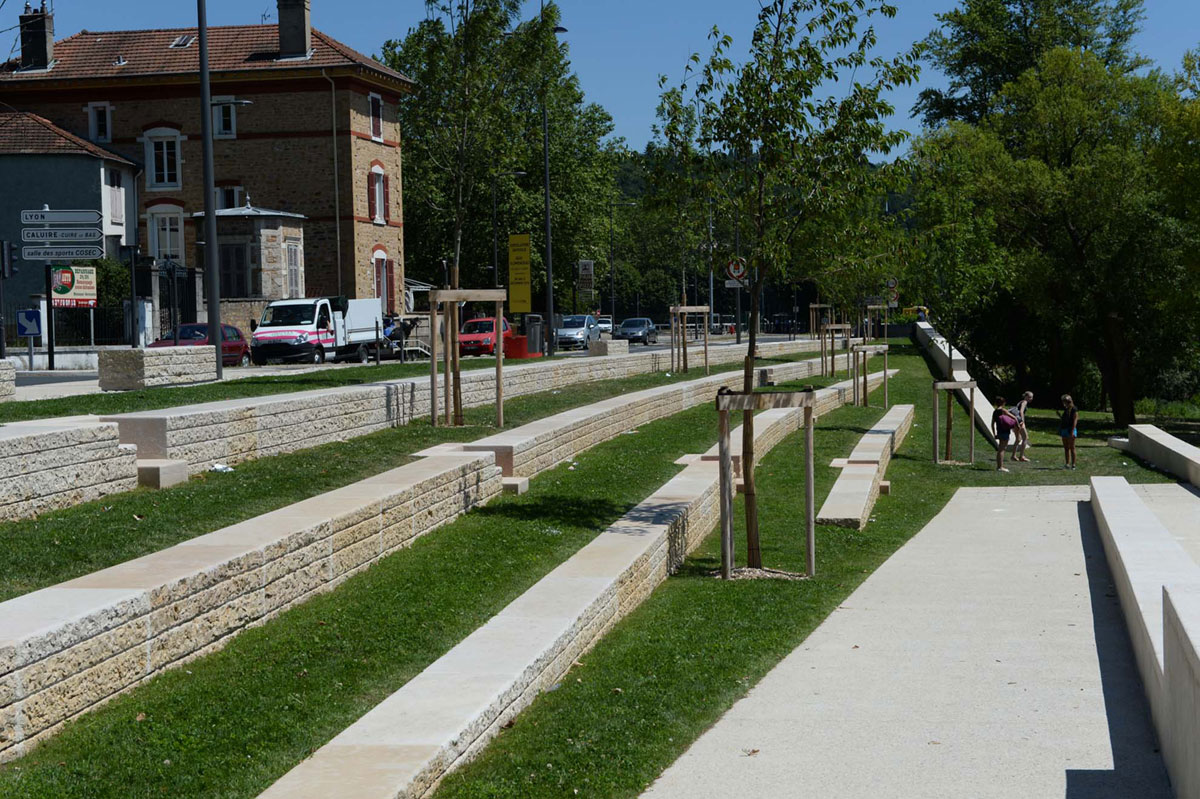 Les rives de Saône, la promenade de Fontaines-sur-Saône